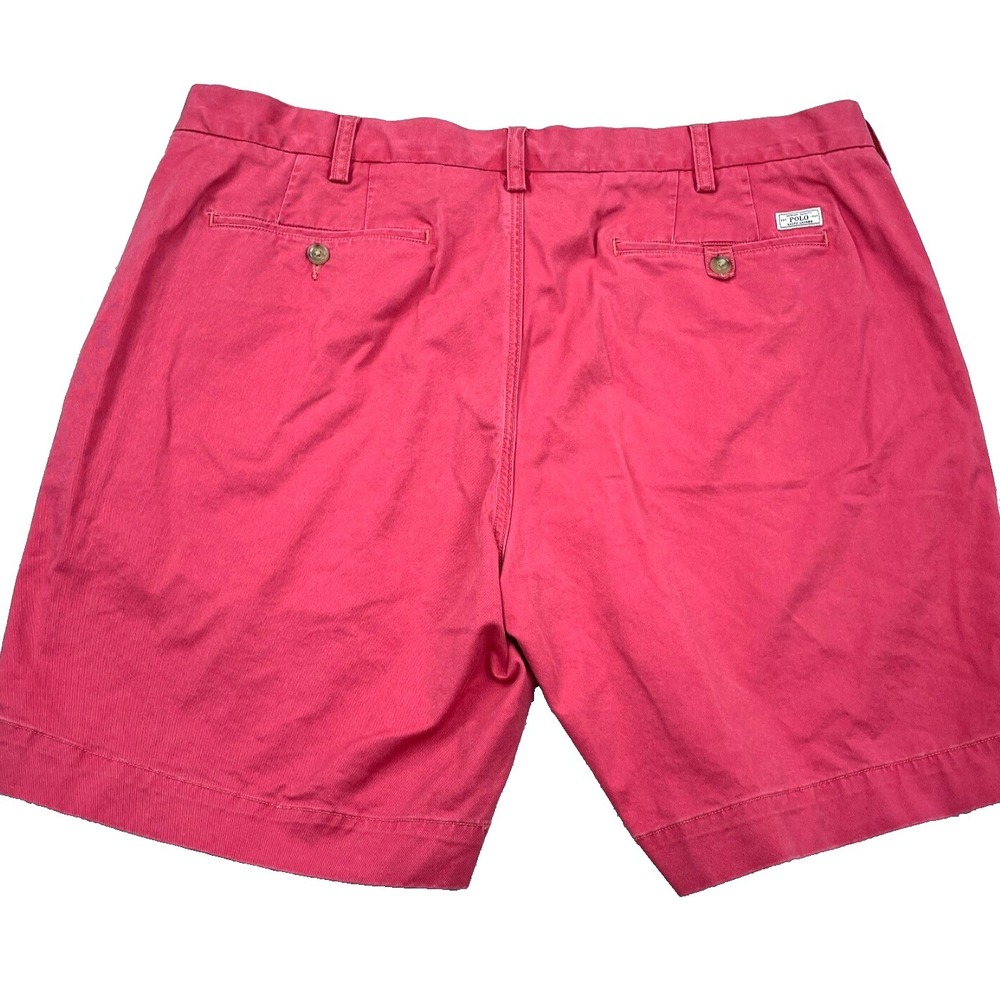 Polo Ralph Lauren Chino Shorts Men 40 Pink Classic Fit Twill Golf Preppy Adult